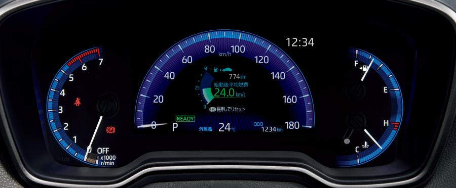 Панель приборов Toyota Corolla Hybrid WxB 2019 года  (JP) (фото 5 из 13)